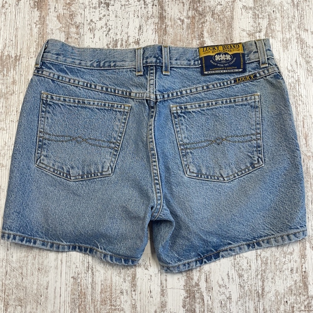 Lucky Brand Dungarees Button Fly Jean Shorts